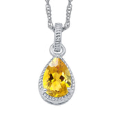 Natural Citrine Gemstone Sterling Silver Dainty Boho Ring For Women Without Chain