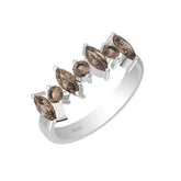 Smoky Topaz sterling silver ring
