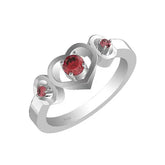 wholesale garnet silver ring