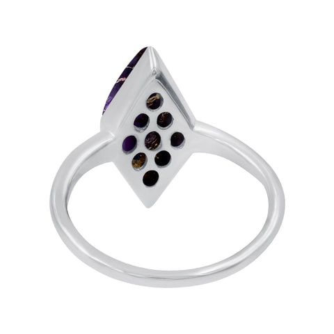 Simple Geometry Wide Rings Vintage Purple Copper Turquoise Rings for Women Daily Party Holiday Bohemian Ring Jewelry