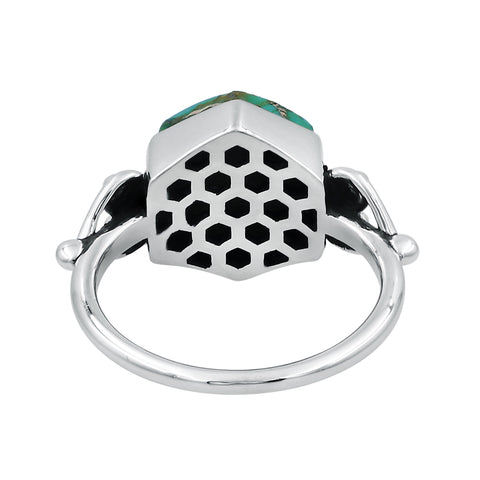 Vintage Blue Copper Turquoise Rings for Women Daily Party Holiday Bohemian Ring Jewelry