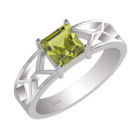 peridot gemstone ring