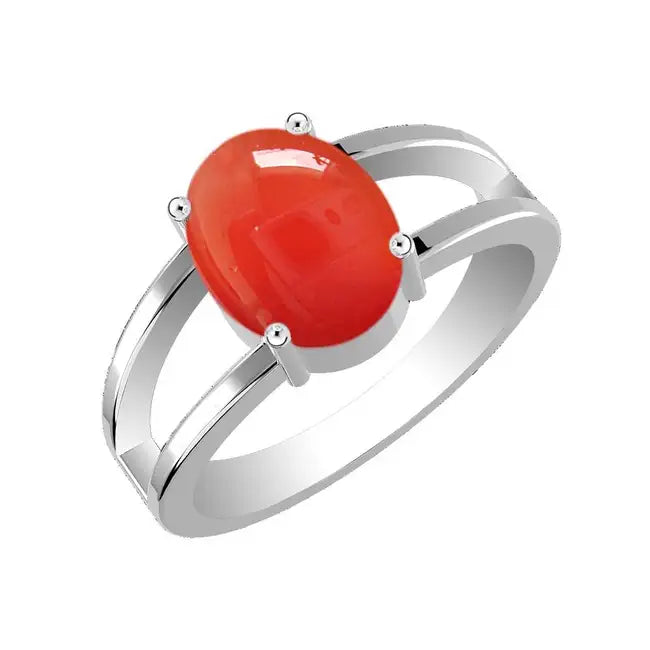 Red Onyx Silver Ring