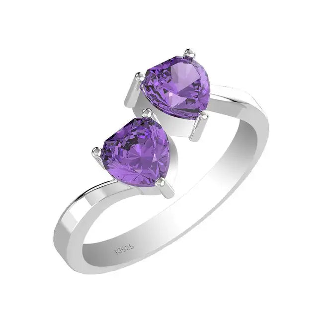 wholesale amethyst gemstone ring