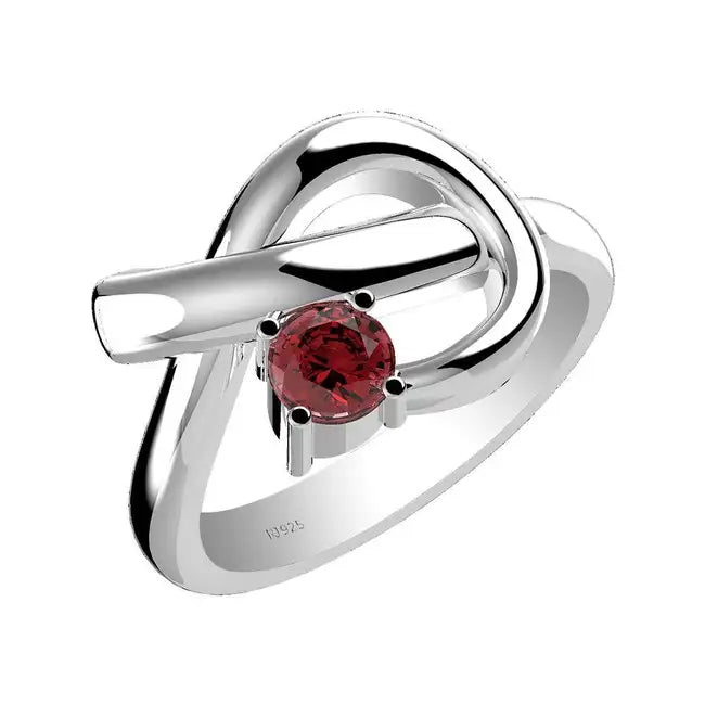 wholesale garnet silver ring