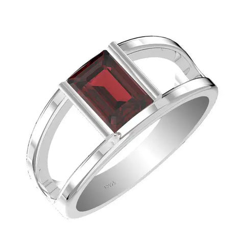 wholesale garnet silver ring