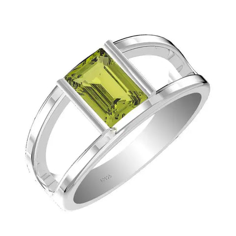 peridot sterling silver ring