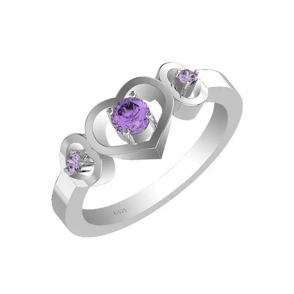 wholesale amethyst gemstone ring